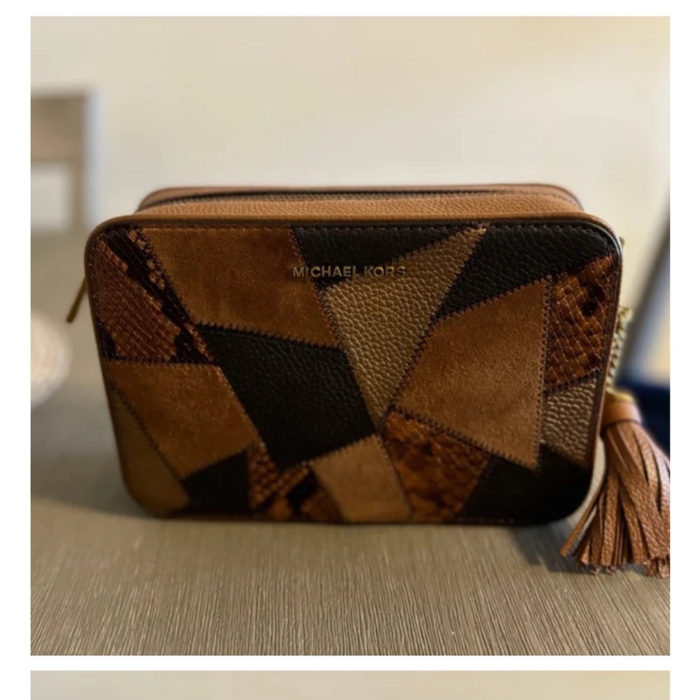 Michael Michael Kors Geometric Patchwork Crossbod… - image 1